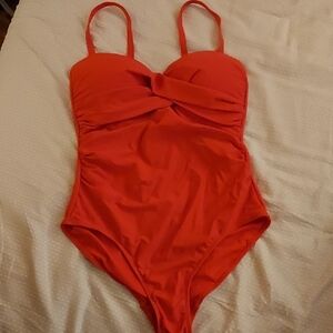 Women Red One Piece Swimsuit